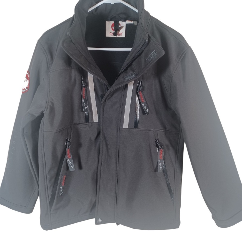 Canada Weather Gear Youth Sized Performance Zip‎ Up Jacket Missing Hood 14/16